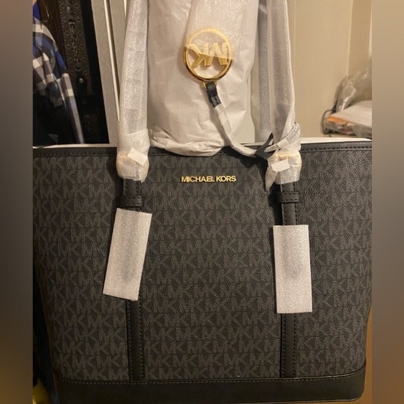 Michael kors outlet Jet set travel small logo top-zip tote bag - Picture 2 of 5